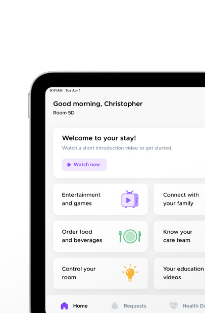 Epic MyChart Bedsideアプリが表示されている画面